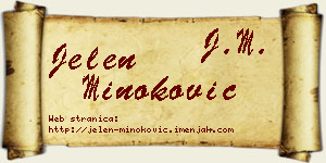Jelen Minoković vizit kartica